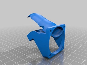reprapguru prusa i3 v2 soğutma fanı monte edin 3d yazıcı aksesuarlar kanalı alanında fan filament 3d print model - Mito3D