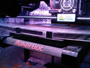 fixação replicator 2 construir placa 3d impressão testes 3d print model - Mito3D