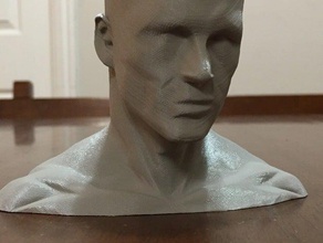 haut poly détails bas de la tête sculptures le buste bustes d'homme modèle base sculpture 3d print model - Mito3D