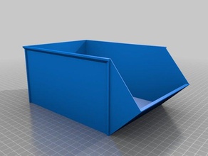 148x180x100 part bin containers customized 3d print model - Mito3D