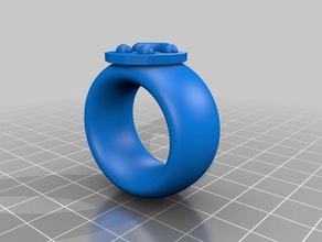 le sourire de l'anneau anneaux 3d print model - Mito3D