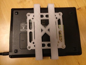 eee t91 holder vesa mount electronics automotive laptop bracket 3d print model - Mito3D
