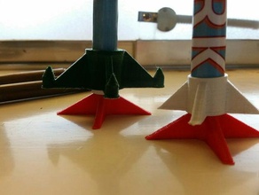 paperrocket stand physics astronomy 3d print model - Mito3D