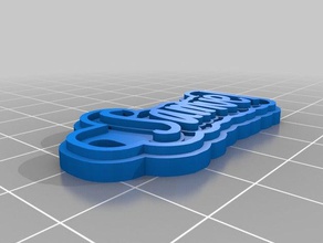 samuel damon 6c Schlüsselanhänger angepasst 3d print model - Mito3D