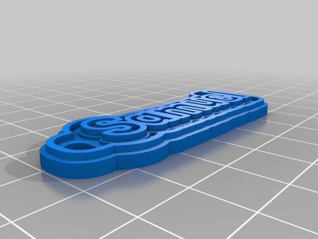 samuel damon 6c keychains customized 3D print model - Mito3D