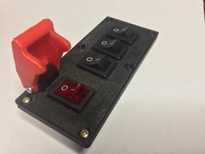 switch plate 4 electronics 3d print model - Mito3D