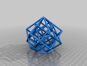 lattice cubo tortura teste matemática a arte personalizado 3d print model - Mito3D