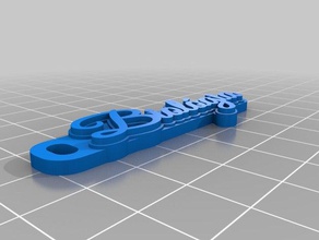 biol&oacutegia Schlüsselanhänger angepasst 3d print model - Mito3D