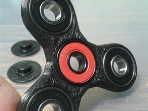 parametrico fidget spinner pulsante giocattolo gioco accessori cap su misura customizer edc mano caps 3d print model - Mito3D