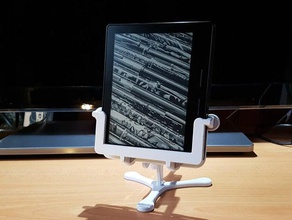 flexible arm holder electronics armature desk desktop generic iphone kindle oasis reader 3d print model - Mito3D