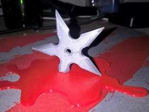 shuriken blood decor 3d print model - Mito3D