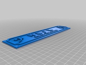 my customized custumizable nametag icons office 3d print model - Mito3D