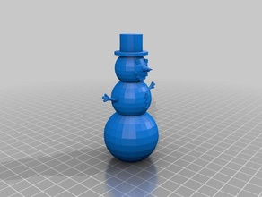özelleştirilmiş basit kardan adam brooke benim diğer 3d print model - Mito3D