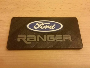 ford ranger logo 3d l'impression 3d print model - Mito3D