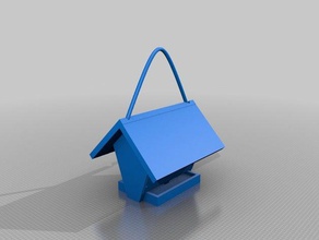nabu bird feeding house outdoor garden birdhouse feeder 3d print model - Mito3D