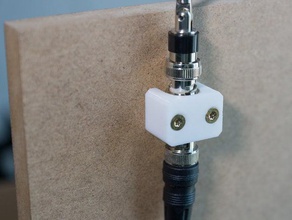 suporte bnc conector de antena o áudio akg titular montagem da microfone clip sem fio 3d print model - Mito3D