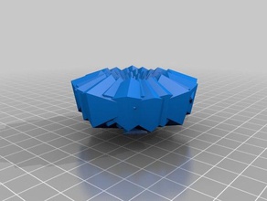 flat pinecone math art customized 3d print model - Mito3D
