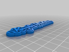 kayla hodston Anahtarlık özelleştirilmiş 3d print model - Mito3D