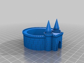 mon personnalisés forteresse médiévale du générateur des bâtiments structures 3d print model - Mito3D