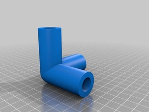 tubería de 3 vías diy personalizado 3d print model - Mito3D