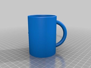 mi personalizados paramétrico de la taza etiqueta cambiables fuentes cocina comedor 3d print model - Mito3D