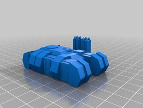 15mm sci-fi alien grav-apc missile pack toys games gruntz laserburn sci fi stargrunt 3d print model - Mito3D