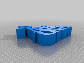 ramona palabra escultura las esculturas personalizado 3d print model - Mito3D
