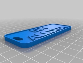 501 alluma Schlüsselanhänger angepasst 3d print model - Mito3D