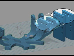 vex servo holders robotics drexel gear transcend wheel 3d print model - Mito3D