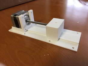 lineare actuactorpositioner gadgets linear-Verstellgerät linear motion rail 3d print model - Mito3D