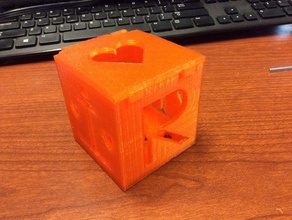 contenitore di puzzle del cubo 3d la stampa box 3d print model - Mito3D
