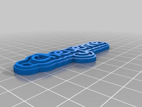 cheyenne indie Schlüsselanhänger angepasst 3d print model - Mito3D