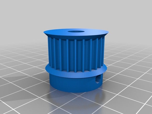 my customized parametric pulley lots tooth profiles 3d printer parts 3D print model - Mito3D