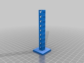 my customized temp calibration tower pla 230-190 3d printing tests 3d print model - Mito3D