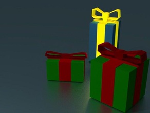 lopoly présent décor les fêtes de noël la décoration cadeau ornement 3d print model - Mito3D