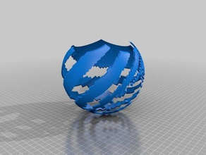 il mio personalizzato proiezione stereografica di revisione per la matematica arte 3d print model - Mito3D