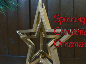 spinning christmas ornament decor decoration ornaments makerbotornaments merry 3d print model - Mito3D