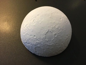 3dprinted fase lunar reloj de la luna cortar mitad interactivo arte 3d print model - Mito3D