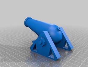 cartoon cannon toys games kitty military pirate rocket ship 3d print model - Mito3D