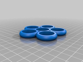 fidget 5 holes toys games customized 3d print model - Mito3D