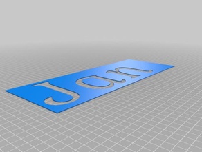jan-gabriella Zeichen logos angepasst 3d print model - Mito3D