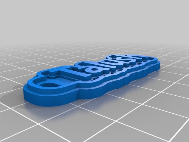 tal Schlüsselanhänger angepasst 3D print model - Mito3D