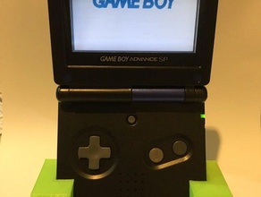 gameboy advance sp display stand toys games 3d print model - Mito3D