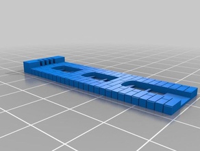edificio 1x2 fronte de los edificios estructuras personalizado 3d print model - Mito3D