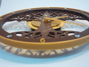 albero di vita clock arredamento 3d print model - Mito3D
