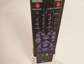 wall holder lg blu-ray remote control organization customized 3d print model - Mito3D