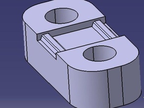 anet a8 belt y-axis holder 3d printer parts 3d print model - Mito3D