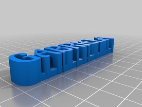 my customized gabi 3d name plate sculptures 3d print model - Mito3D