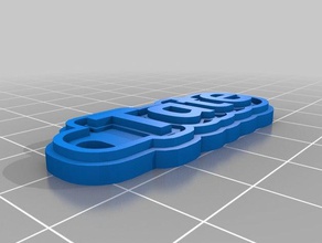 tate name keychain Schlüsselanhänger angepasst 3d print model - Mito3D