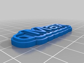 max name keychain keychains customized 3d print model - Mito3D